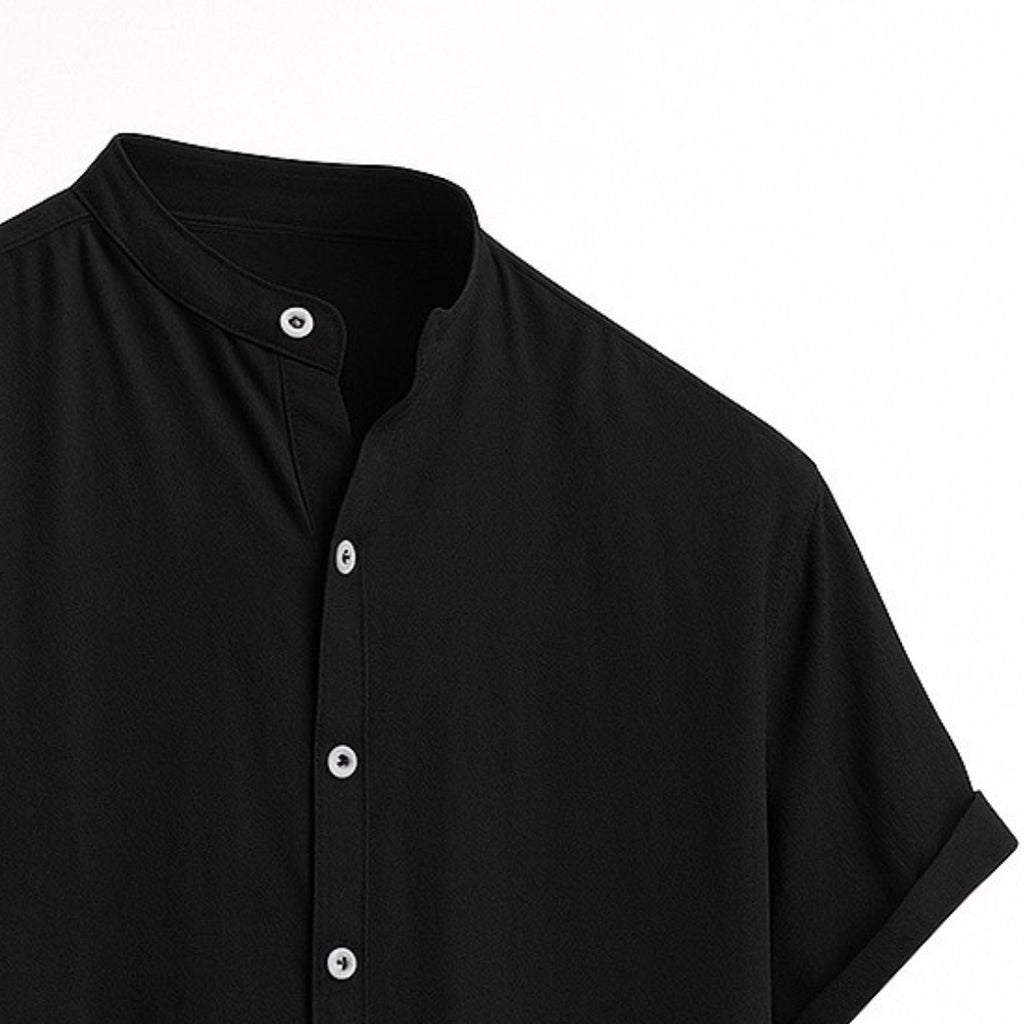 Men’s Solid Cotton Half-Sleeve Polo Neck Shirt | Premium Regular Fit | Casual Wear