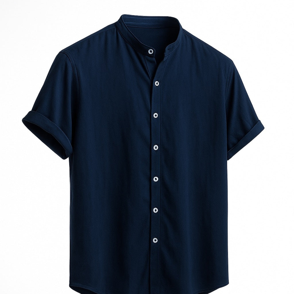 Brand Men’s Solid Cotton Half-Sleeve Polo Neck Shirt | Premium Regular Fit | Casual Wear